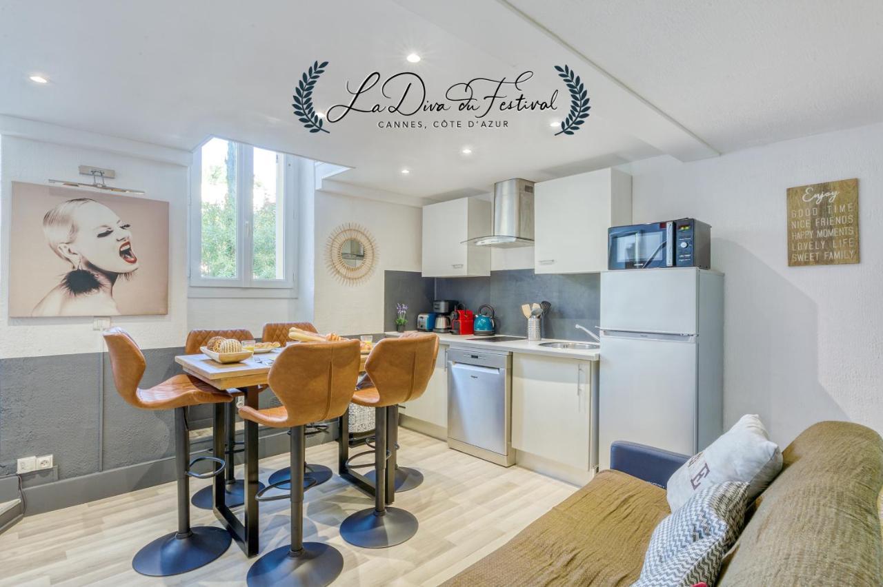 La Diva Du Festival - 10 Mn A Pied Palais & Plages - Cosy & Calme - Clim - Wifi 戛纳 外观 照片