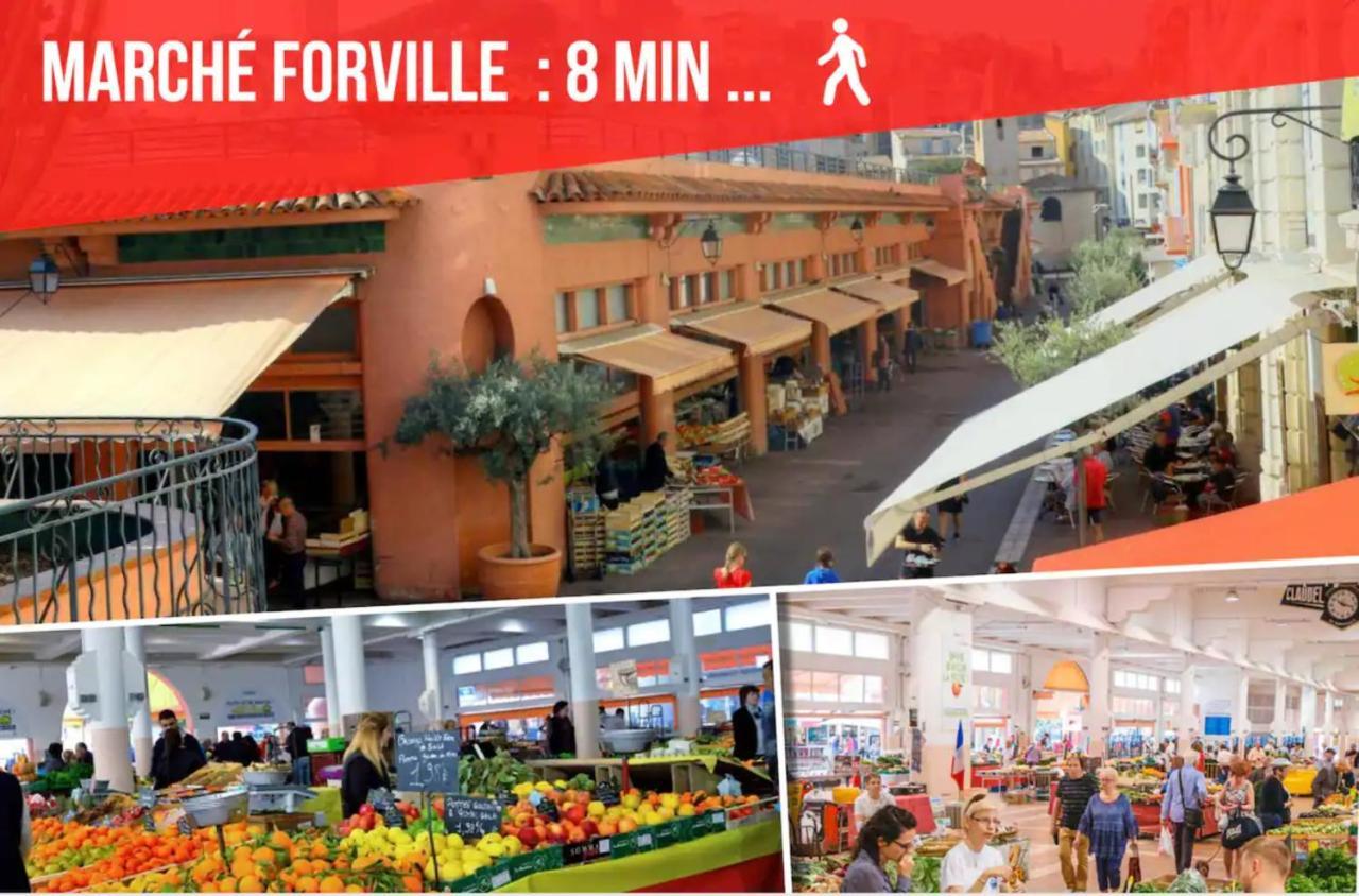 La Diva Du Festival - 10 Mn A Pied Palais & Plages - Cosy & Calme - Clim - Wifi 戛纳 外观 照片