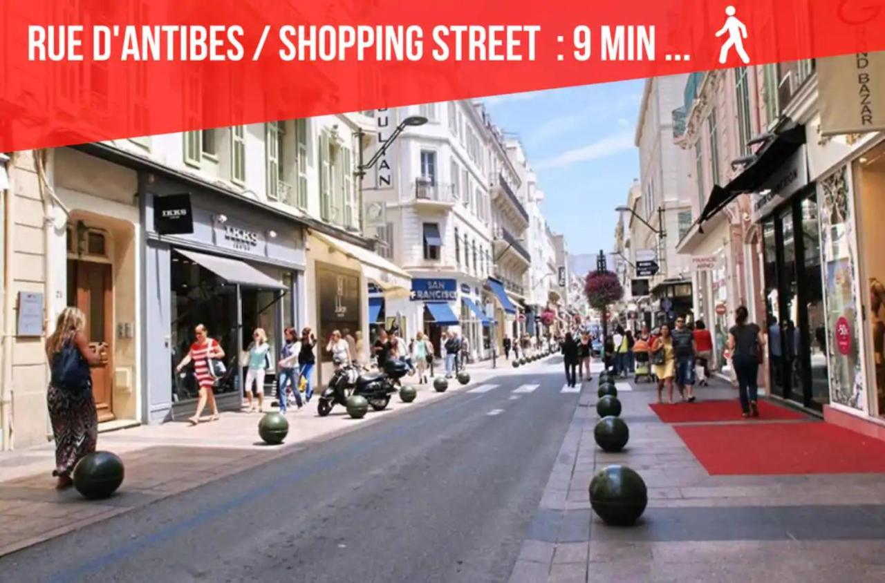La Diva Du Festival - 10 Mn A Pied Palais & Plages - Cosy & Calme - Clim - Wifi 戛纳 外观 照片