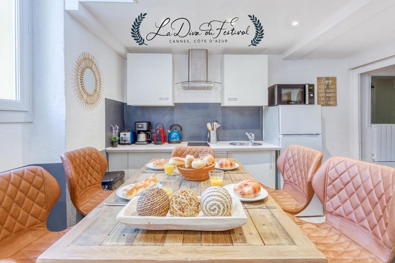 La Diva Du Festival - 10 Mn A Pied Palais & Plages - Cosy & Calme - Clim - Wifi 戛纳 外观 照片