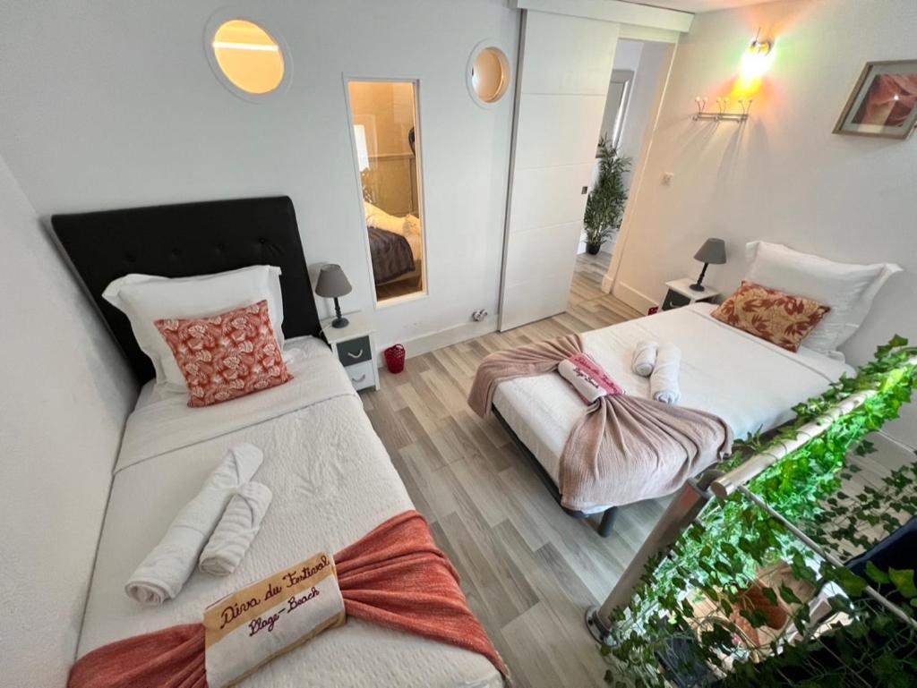 La Diva Du Festival - 10 Mn A Pied Palais & Plages - Cosy & Calme - Clim - Wifi 戛纳 外观 照片